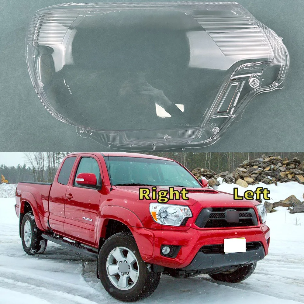 For Toyota Tacoma 2012 -2015 Car Front Headlight Cover Headlamp Lampshade Lampcover Head Lamp light Covers glass Lens Shell Caps