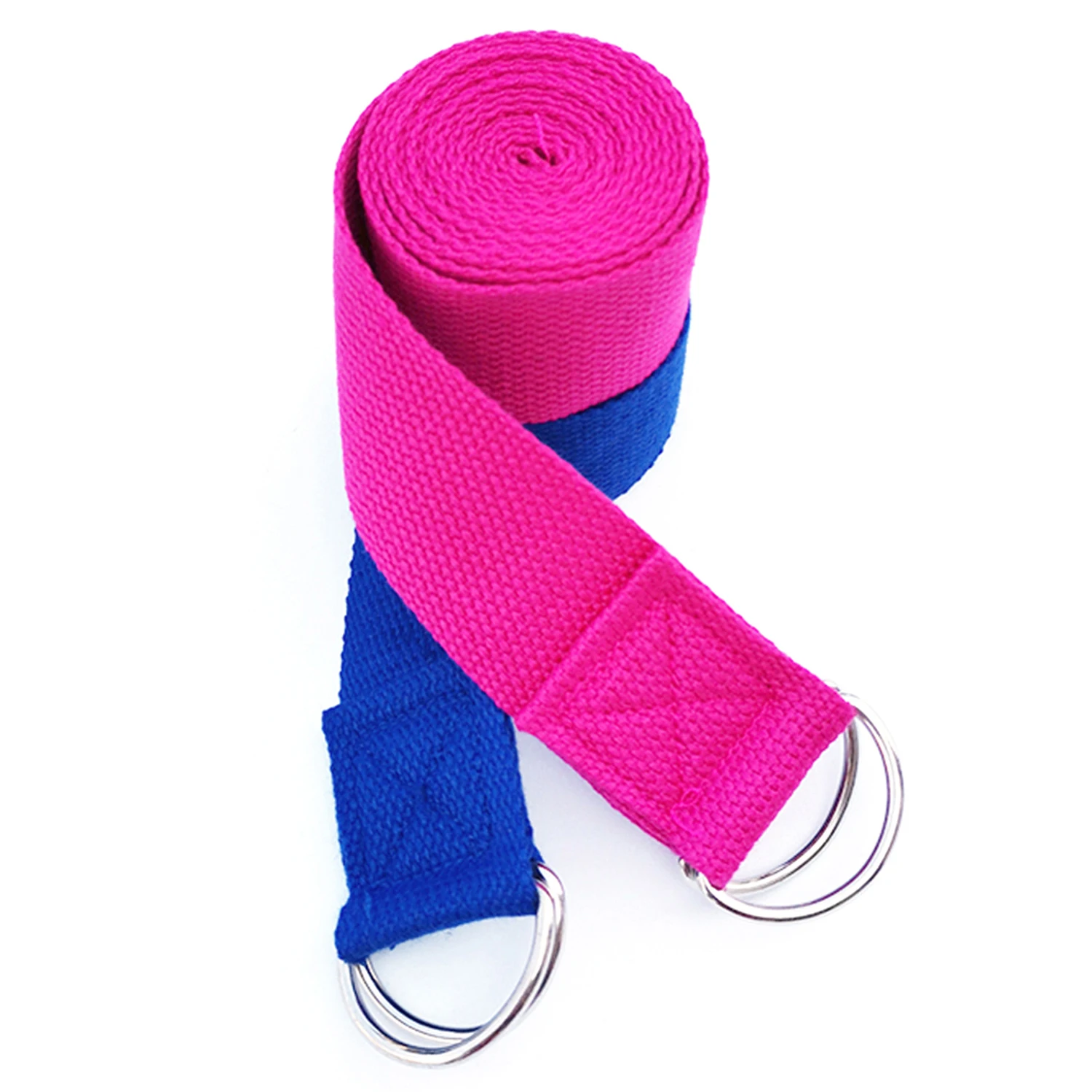 

Cotton Polyester Yoga Strap 183cm/250cm x 3.8cm Pink Purple Blue Green Black Optional