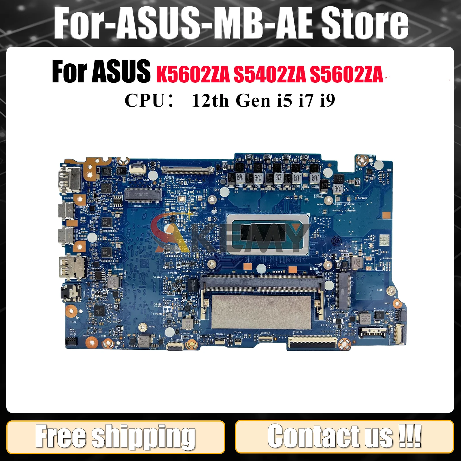 

S5602ZA Материнская плата для ноутбука ASUS Vivobook K5602ZA S5602ZA S5402ZA S5602Z Материнская плата с 12-го поколения i5 i7 i9 100% тесты OK stk
