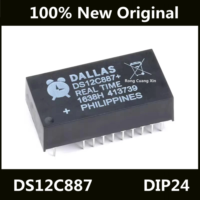 

New Original DS12C887+ DS12C887 DIP-24 Clock/Calendar I2C Interface Real-time Clock Chip IC