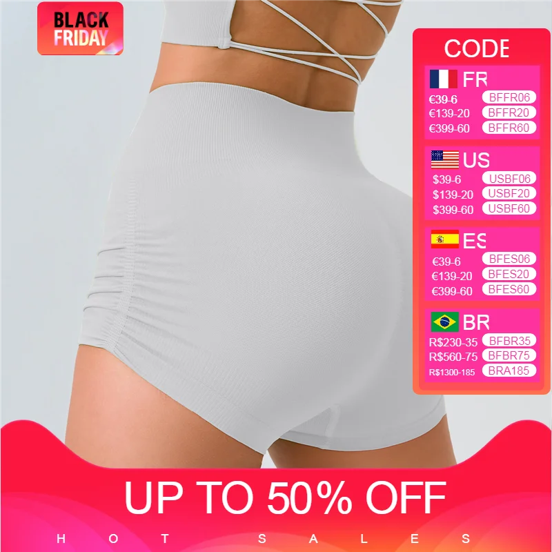 

Seamless High Waist Fitness Shorts Ruched Butt Lifting Gym Workout Short Athletic Biker Running Pant Summer Sports Yoga Legging