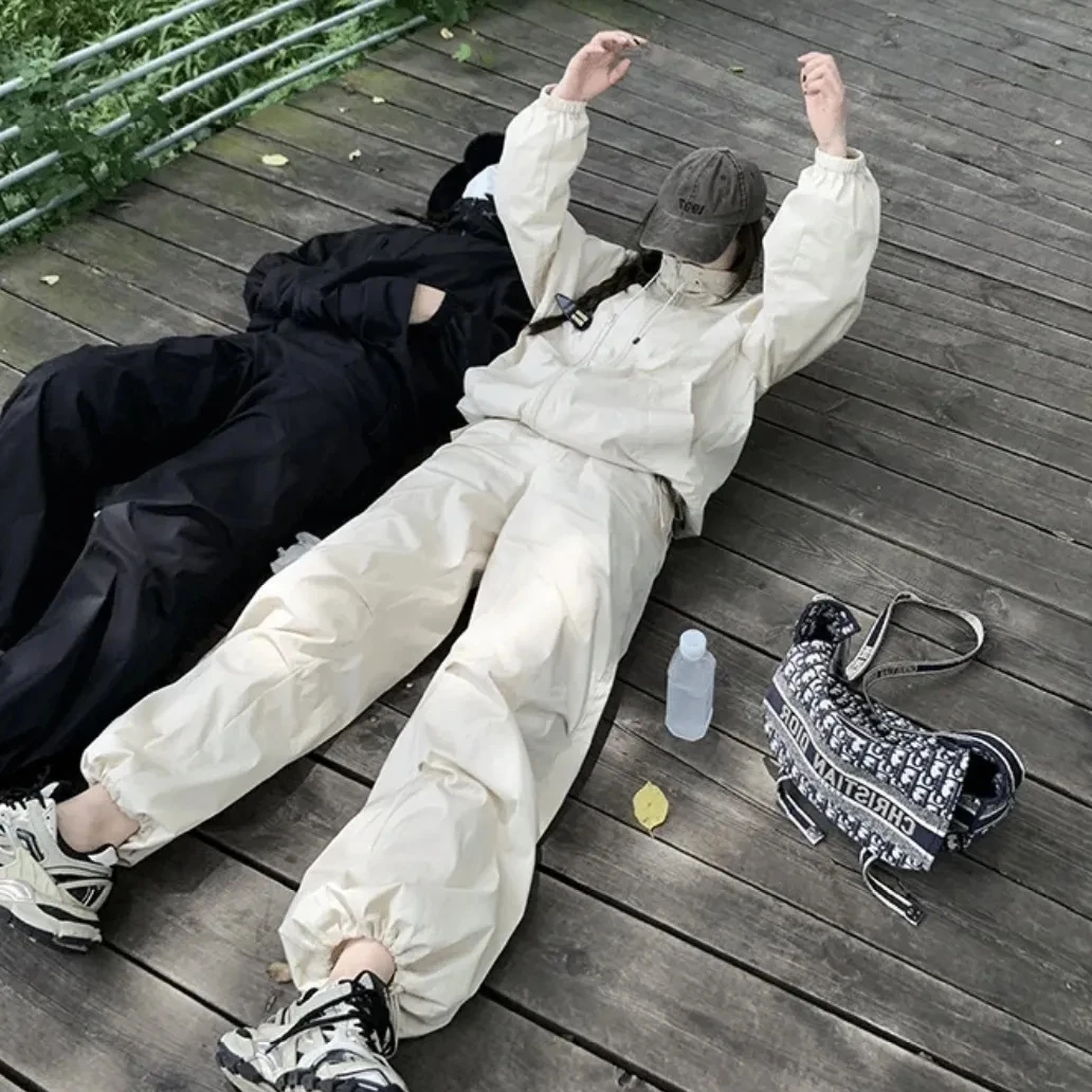 بنطال باراشوت كلاسيكي وبدلة هجوم ، سويت ثقيل متطور مقاوم للرياح ومقاوم للماء ، معطف صيني ، بدلة من قطعتين ، #2