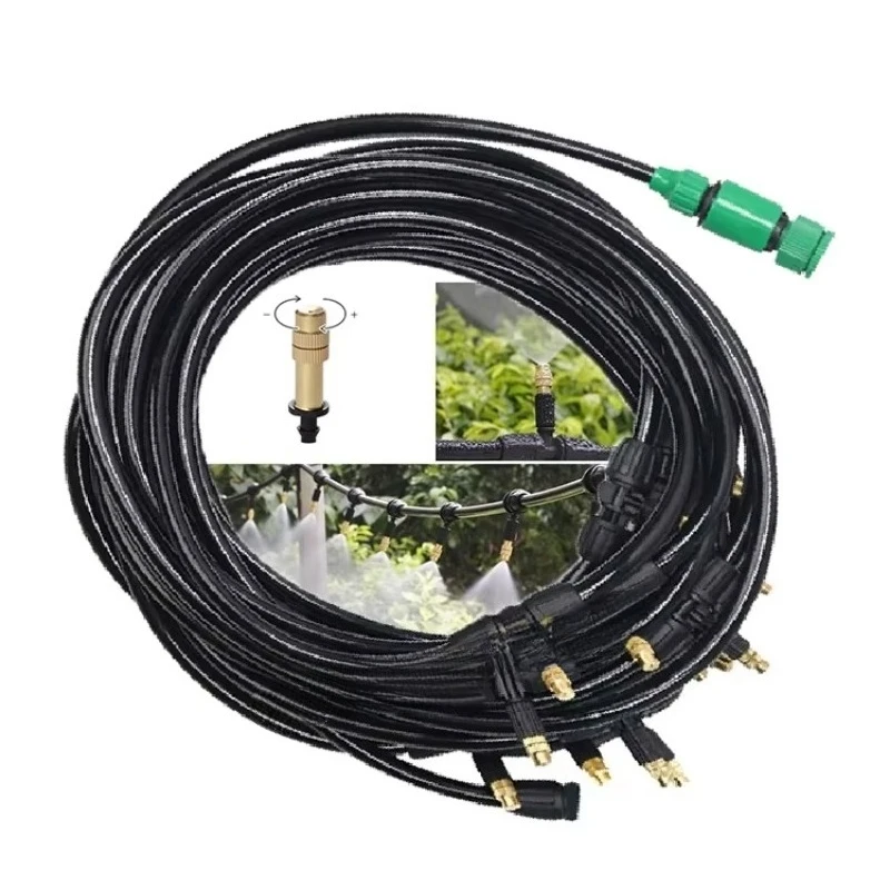 

30M Plant Water Dripping System Garden Drip Watering Misting System Agriculture Greenhouse Irrigation Kit