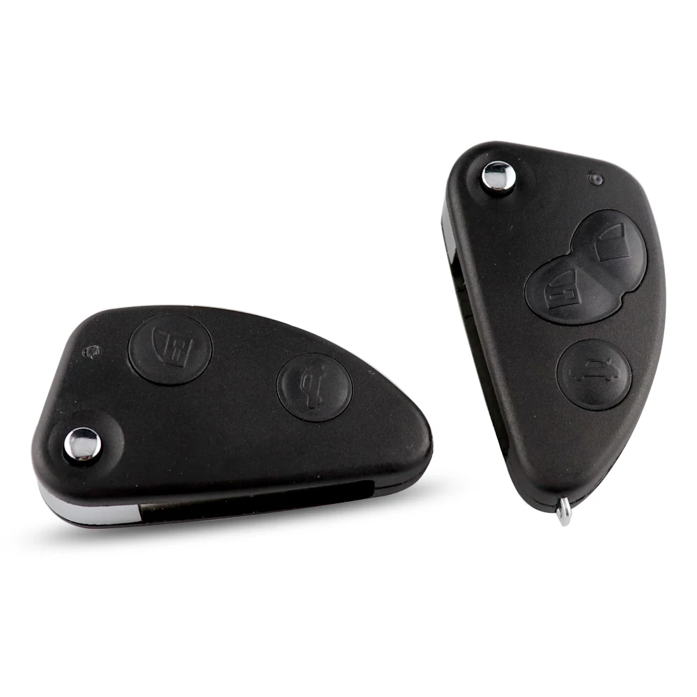 2/3 pulsanti Flip Key Case per Alfa Romeo Remote Car Key Shell per Alfa 147 156 166 GT sostituzione Fob SIP22 Uncut Blade No Logo