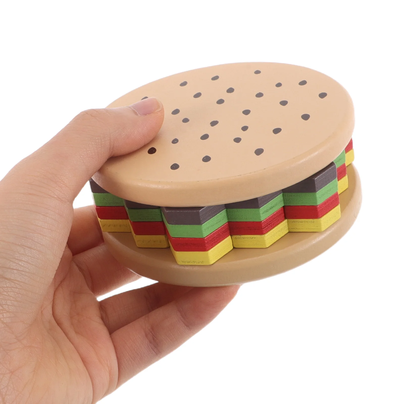 Hambúrguer quebra-cabeça brinquedos montessori lógica habilidade motora fina crianças cérebro teasers jogo educação precoce pré-escolar