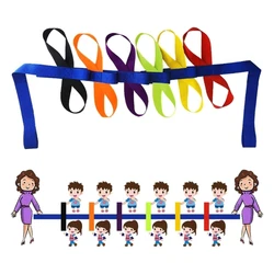 Educational Walk Rope Nylon Walking Rope School Security Rope Colourful Handle Child Safety Leading Rope for Preschool