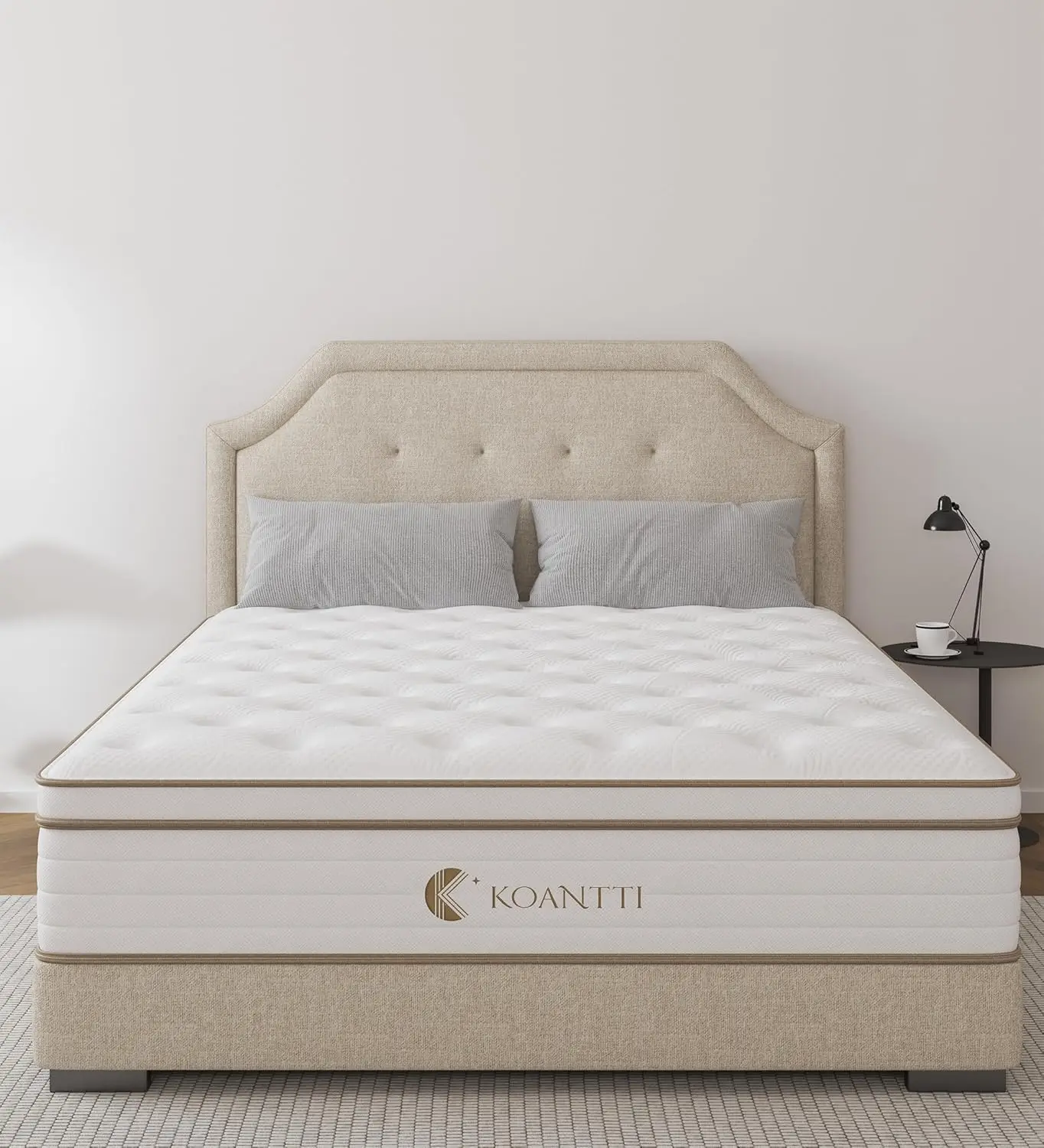 

Queen Size Mattress,10 Inch Memory Foam Hybrid White Queen Mattresses in a Box