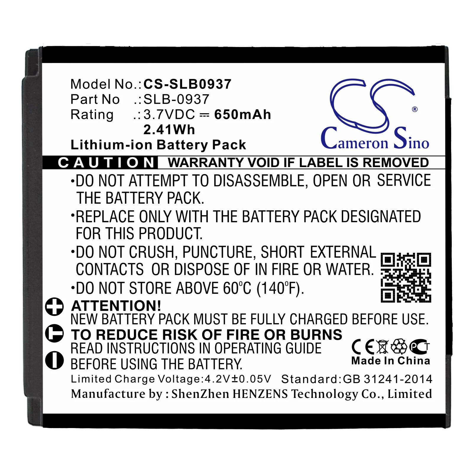 Batería de iones de litio para cámara Samsung, 3,7 v,650mAh,CL5, i8, L730, L830, NV33, NV4, PL10