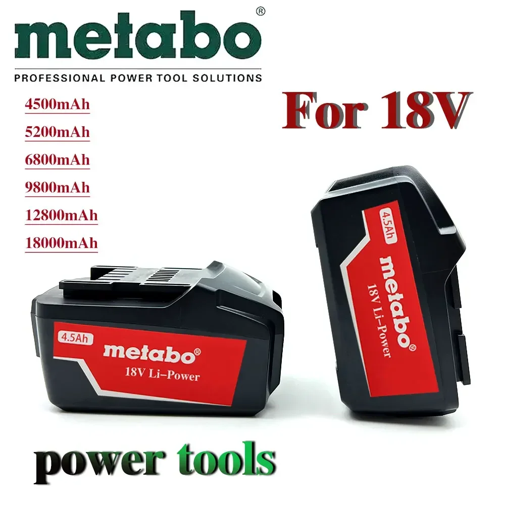 For Metabo 18V 4.0-9.0Ah Battery Power Tools Drill Driver Wrench Hammer Grinder for Metabo 18VBattery Asc30 Asc55 625592000