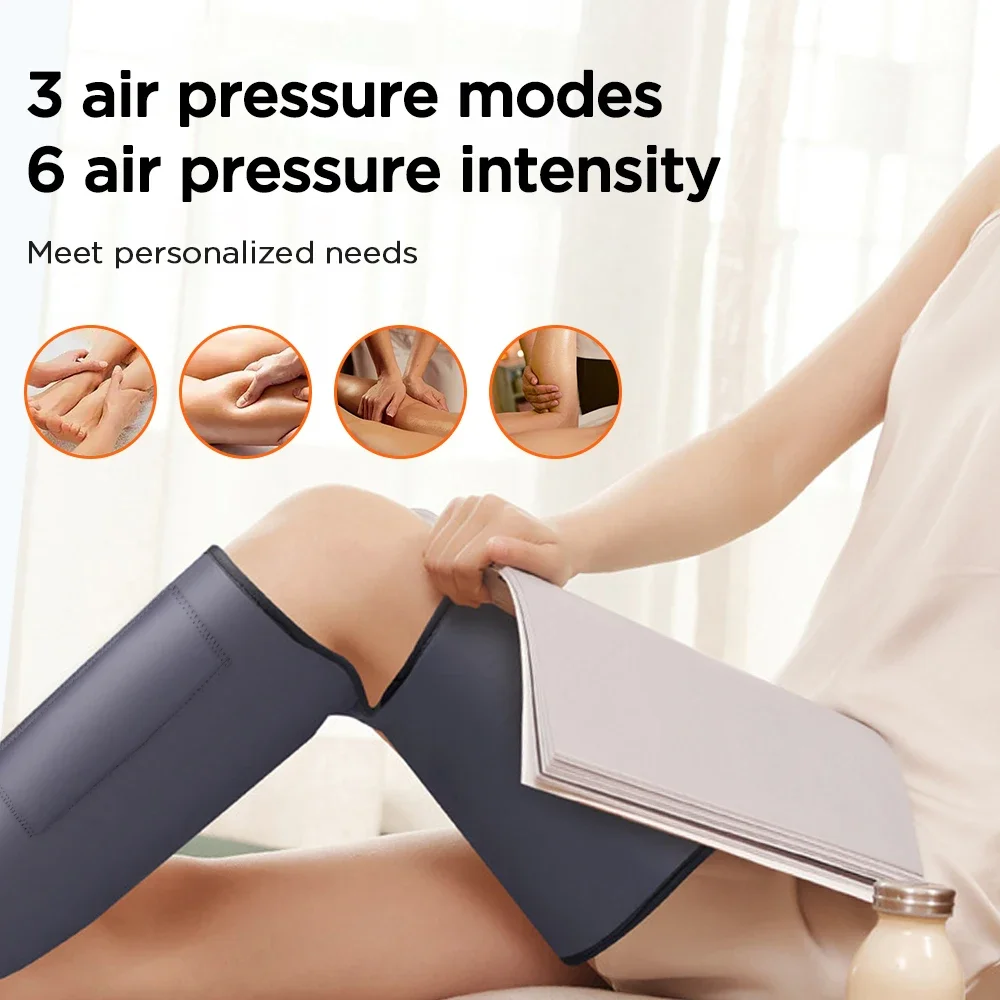 Air Wave Leg Massager Electric Thigh Calf Foot Massager Home Adjustable Massage Equipment With Controller Relax Leg Muscles