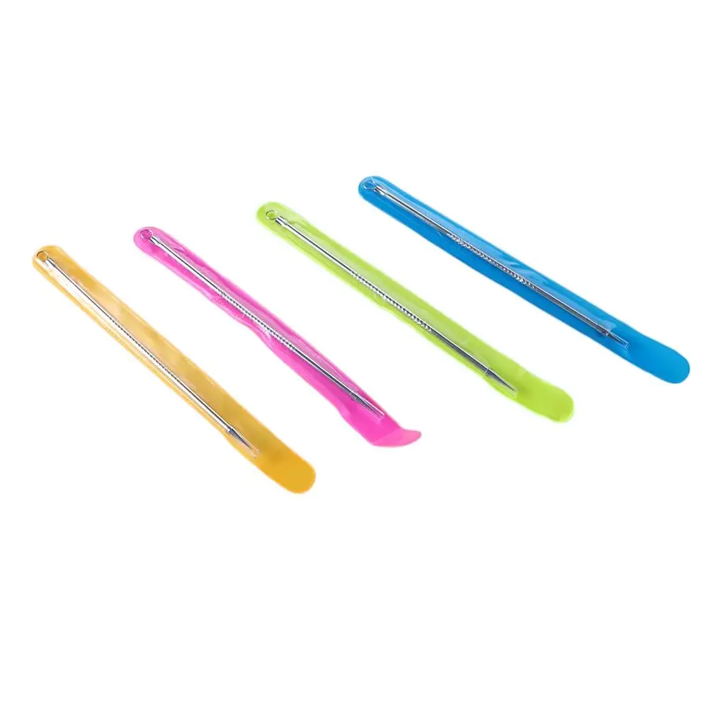 Silver Face Skin Care Pore Cleaner Beauty tool Comedone Acne Blemish Extractor Blackhead Remover Pimples