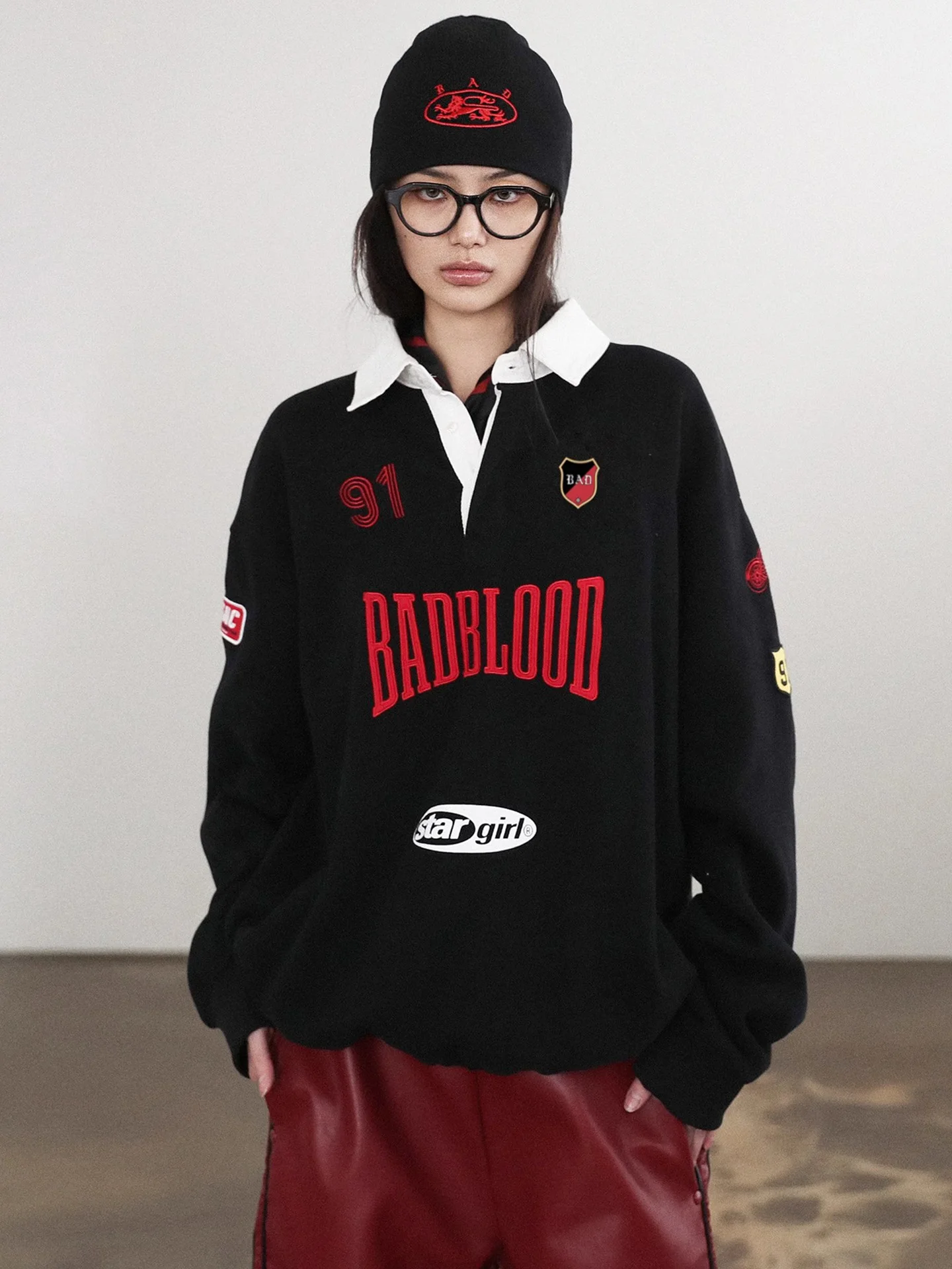 Lockeres Damen-Ne-Sweatshirt 2025, neue SLE, bequeme koreanische Version, Bio-Baumwolle, lange Sve-bedruckte Paar-Tops