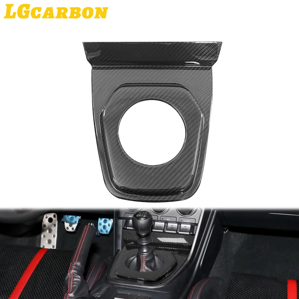 

LGcarbon Real Carbon Fiber Car Central Control Gear Shift Panel Frame Decorative Cover Sticker For Subaru BRZ 2022