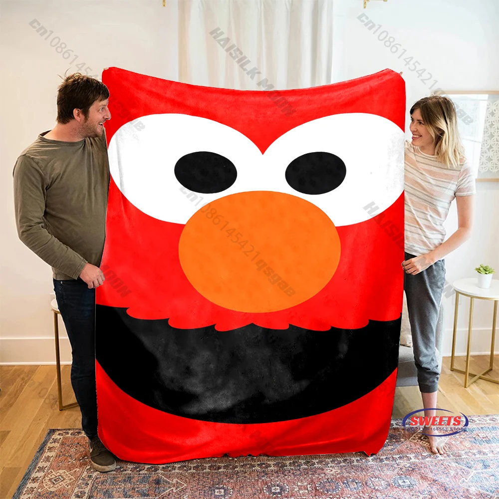 

17 Styles S-Sesame S-Street Pattern Printed Blanket,Soft Blanket for Couch Sofa Bed Lounging, Ideal Gift for Women Mom Teacher