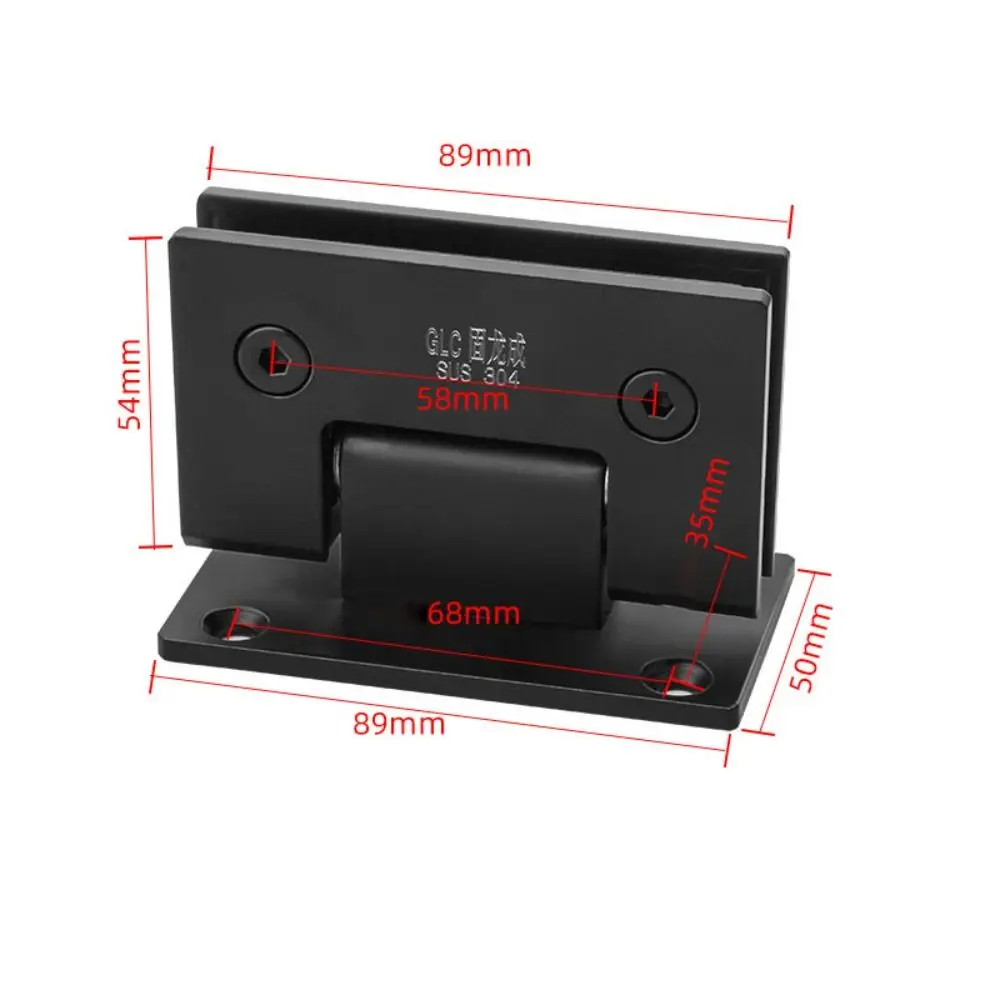 

Stainless Steel Bathroom Door Hinges 90°/135°/180° Solid Sheet Glass Door Bracket Clip Strong Bearing Capacity