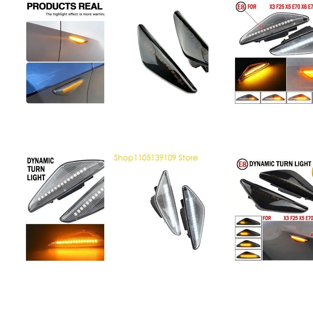 

P5ED 2 шт. Plug Play светодиодные сигнальные огни последовательные для F25 E70 E71 E72 боковые маркеры