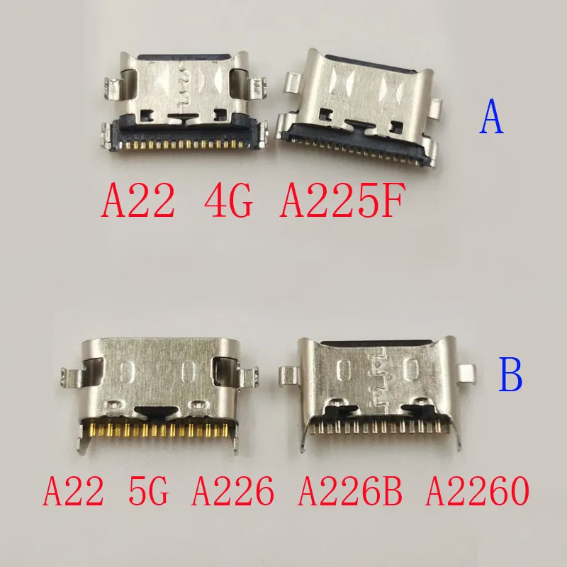 Connecteur de chargeur USB Type C, 10 pièces, pour Samsung Galaxy A22 4G 5G A225F A225 A226 A226B A2260