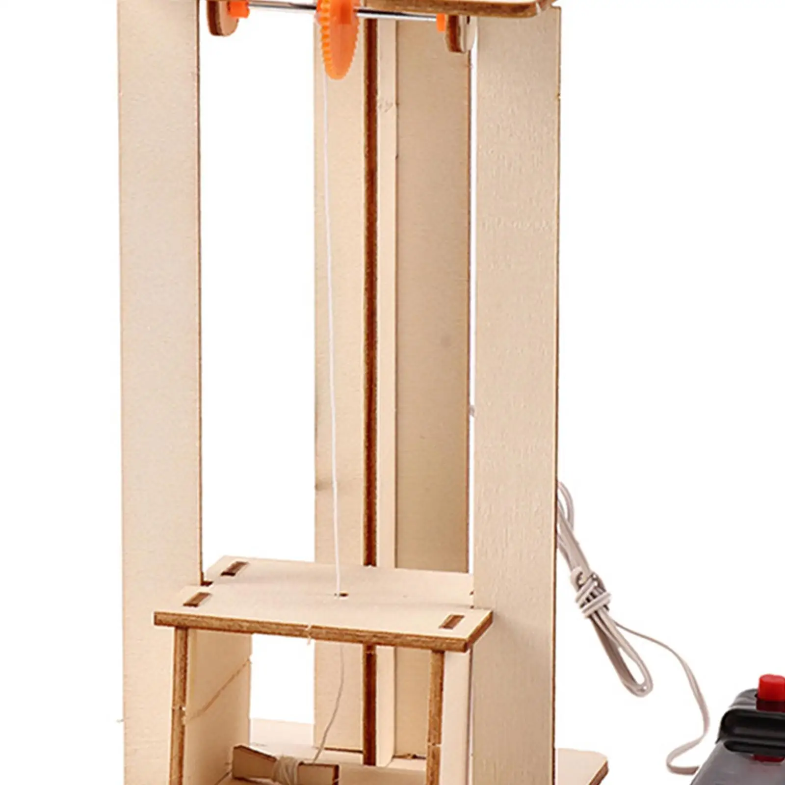 Drewniane zestawy naukowe do windy, zabawka windy koordynacja wzrokowo-ruchowa, zestawy do samodzielnego montażu modeli.
