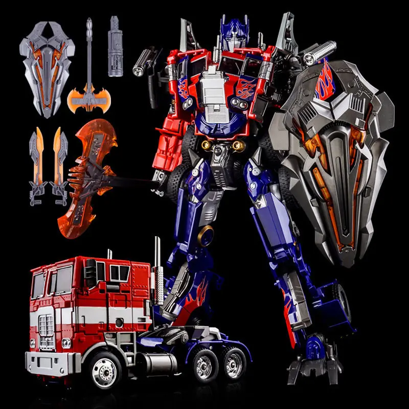 Transformation Toys Optimus WEIJIANG 8022 M01 Black Apple G1 Trailer OP Commander Alloy Film Action Figure Robot Deformed Gift