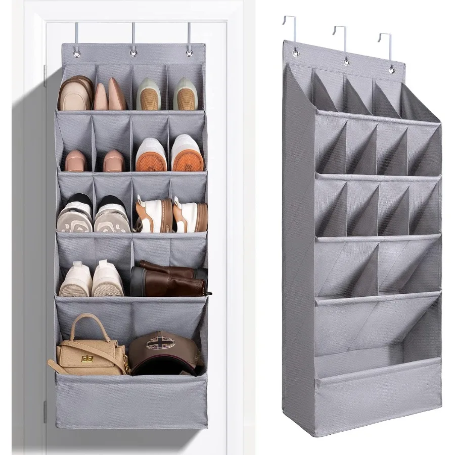 

1 Pack OvertheDoorShoeOrganizers Hanging Organizers with Large Pocket Shoe Holder Hanging Shoe Rack for Closet Shoe Organizer f
