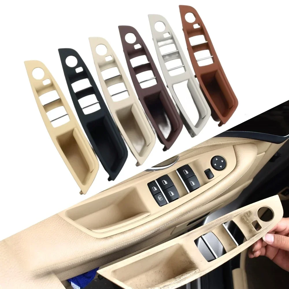 For Bmw 5 Series F10 F11 F18 Door Inner Handle Left Front Door Interior Door Panel Driver'S Seat Button Switch Frame Storage