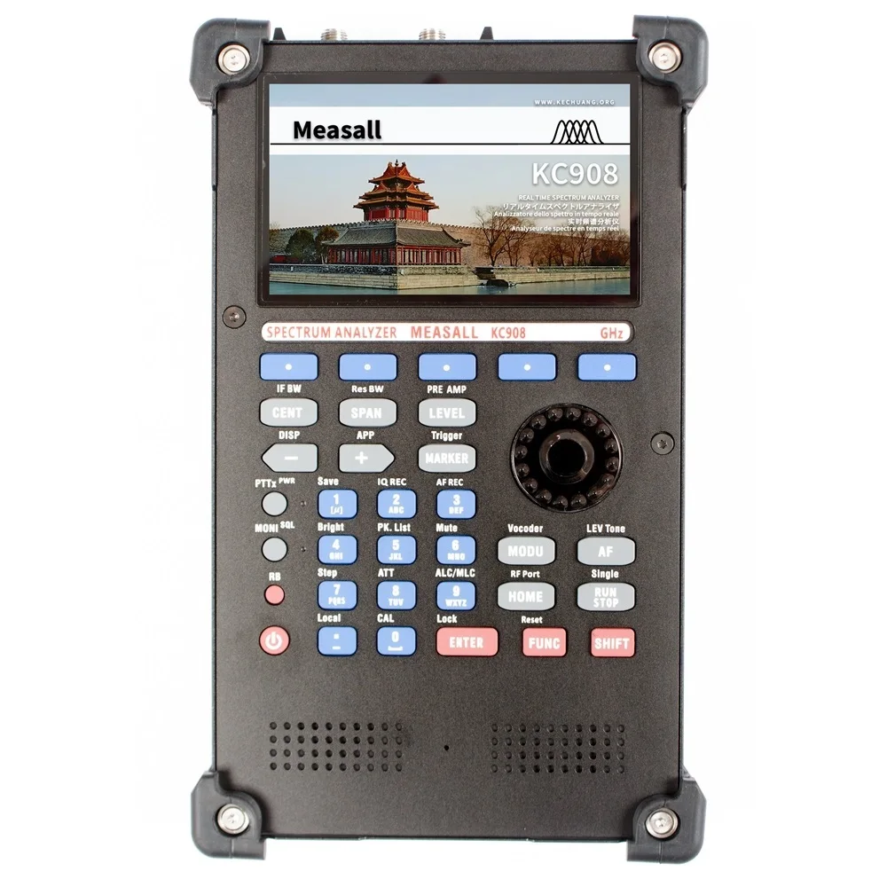 Spectrum Analyzer KC908U 4.0GHz with Power Supply Ultra-lightweight Real-time Wide-band Sweep Monitor Receiver Vector Network