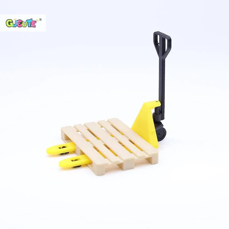 Carretilla elevadora en miniatura para casa de muñecas, Mini bandeja transportadora de simulación, juego de juguetes, accesorios de decoración de escena de comida y juego, regalo para niños, 1/12