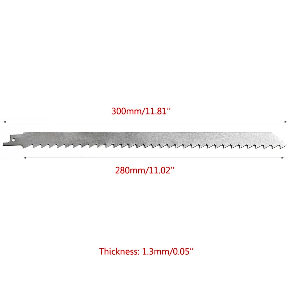 Lame de scie alternative en acier inoxydable, scie à main multiple, lame de scie pour la coupe de tubes de bois de glace, outils électriques Acc, 300mm, 1PC