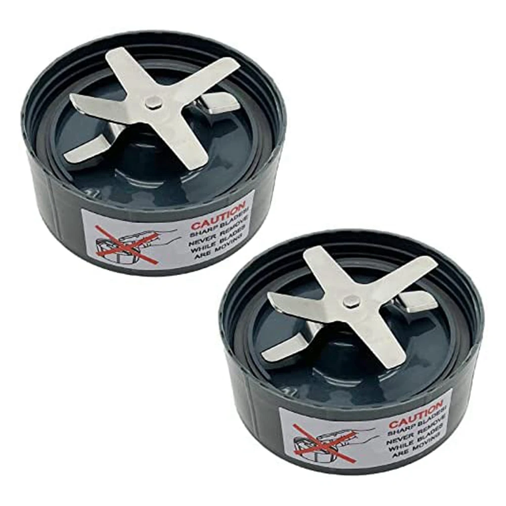 2 حزمة خلاط النازع عبر شفرة استبدال أجزاء ل NutriBullet 600 واط برو 900 واط سلسلة خلاط الملحقات