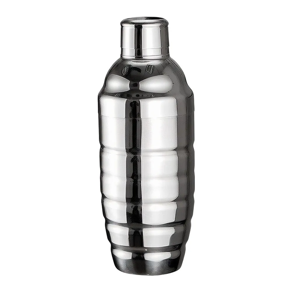 304 Stainless Steel Threaded Cocktail Shaker Groove Facade Drink Mixer For Bar Party Home Beverage Making Tool 500ml 700ml