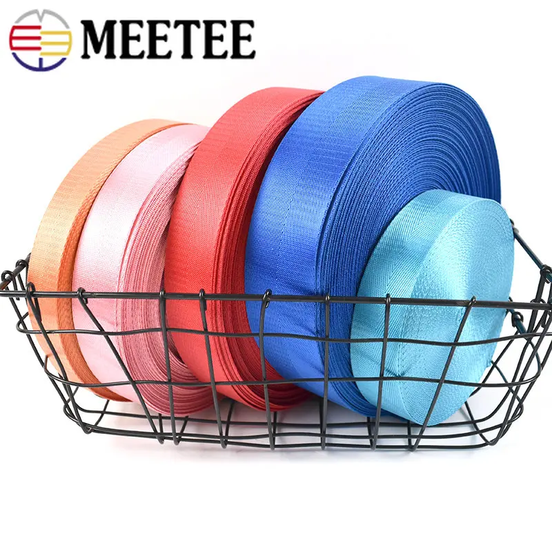 2Meters 20-50mm Nylon Webbing Safety Belt Band Bag Shoulder Strap Backpack Tape DIY Garment Ribbon Supplies Sewing Accessories