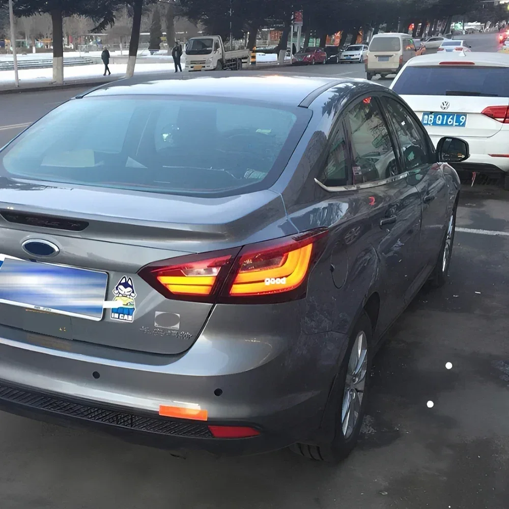 

Для Ford Focus 2012-2014 светодиодные задние фонари в сборе, обновление, мигающий сигнал, автомобильные задние фонари, аксессуары