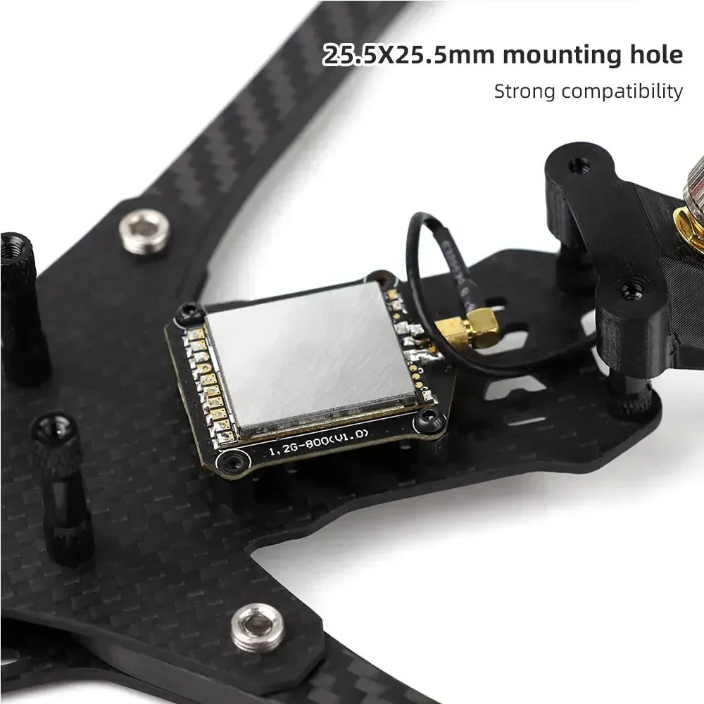 HGLRC 1.2G 전환 가능 800W/1.6W 고출력 FPV 송신기 모듈-NTSC/PAL 호환, 9CH, FPV 드론 및 비행기용 장거리