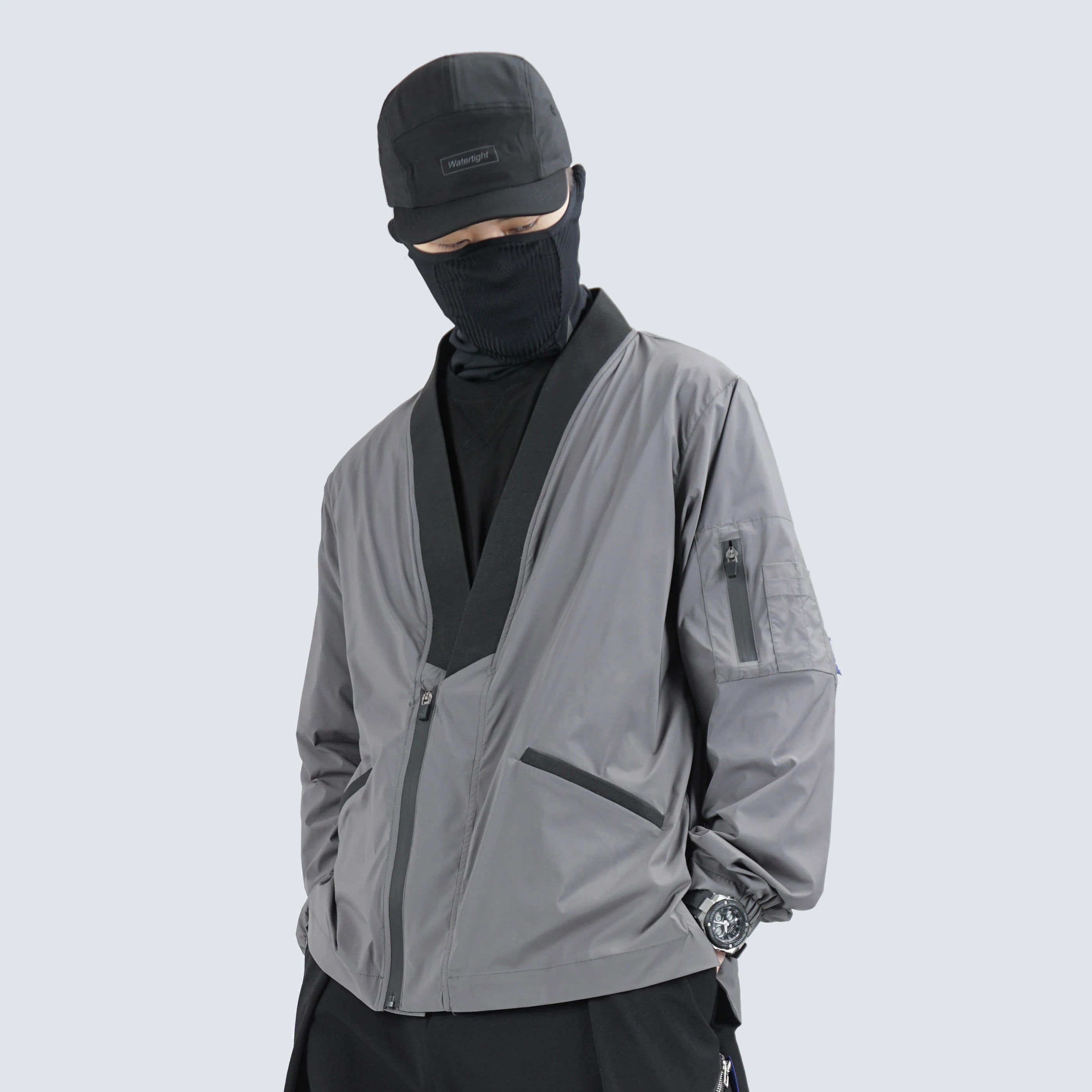 SILENSTORM 22SS Techwear Darkwear Fashion Brand Sunscreen Men's Cardigan Jacket Kimono Coat cyberpunk Streetwear Ninjawear