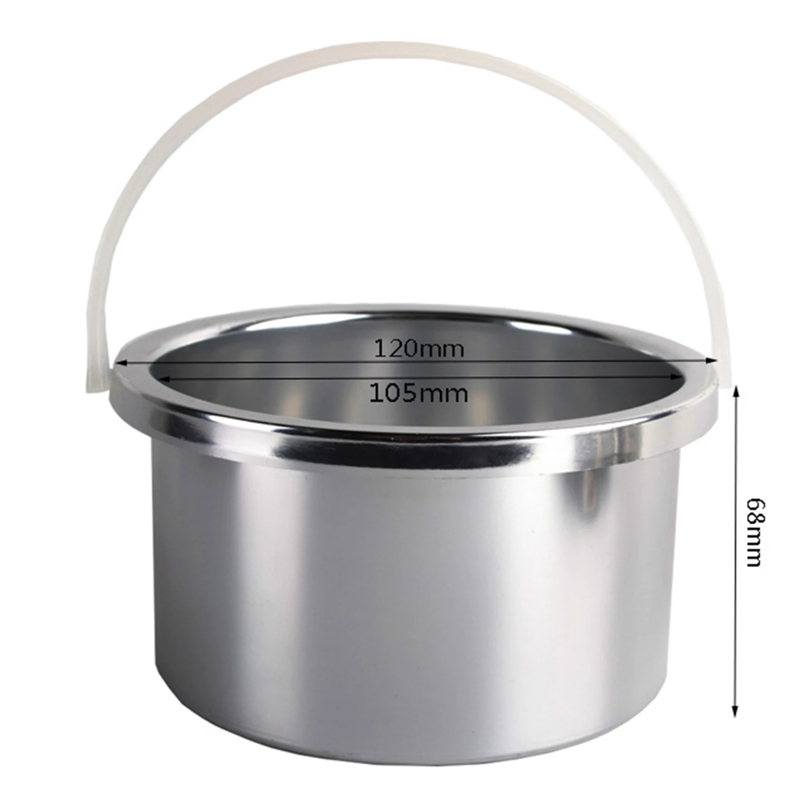 Wax Warmer Inner Pot with Handle Hair Removal Melting Pot Wax Pot for Salon Spa Home (not include machine)