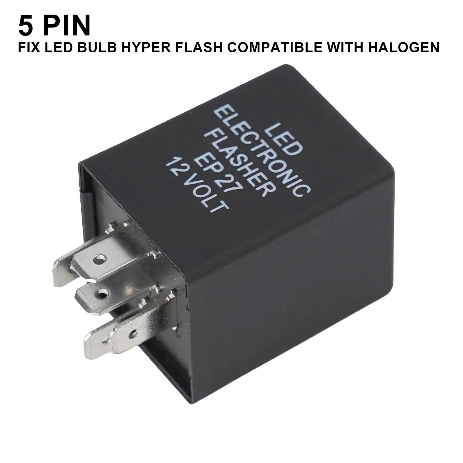 

Car 12V EP27 Hyper Flash Relay Five-Legged Steering Double Flashing LED Light Flashing Relay Auto Interior Parts Accessories