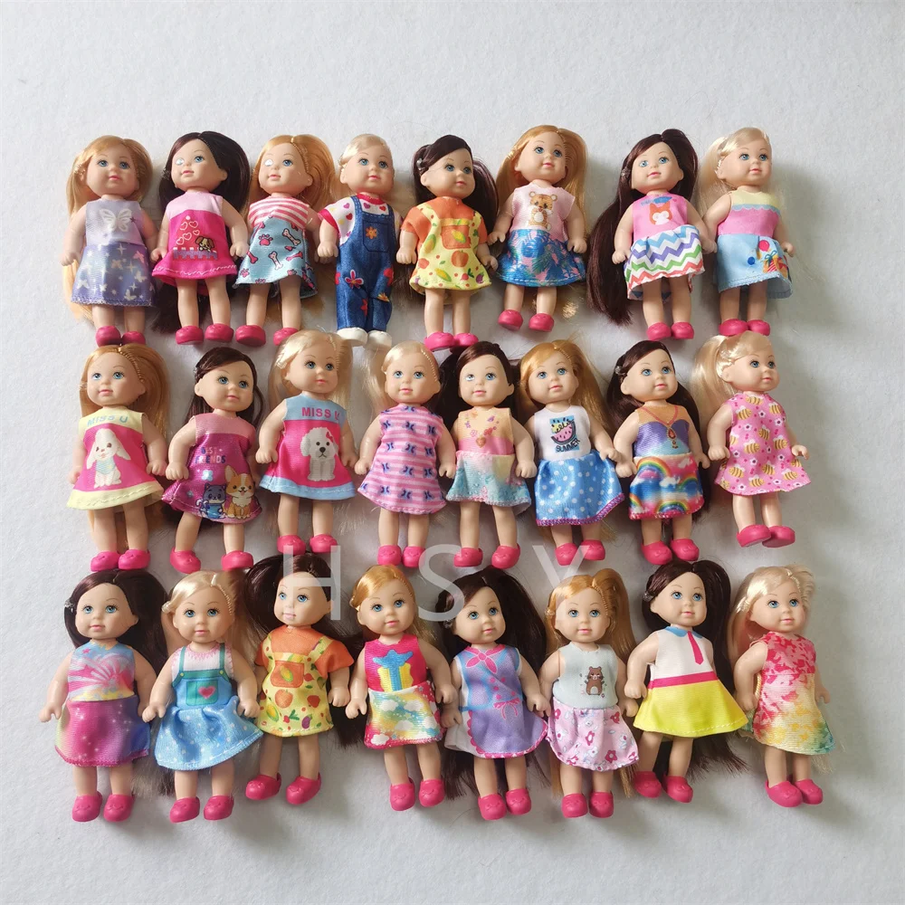 Multi style set with optional mini baby palm dolls, girl player toys, gifts