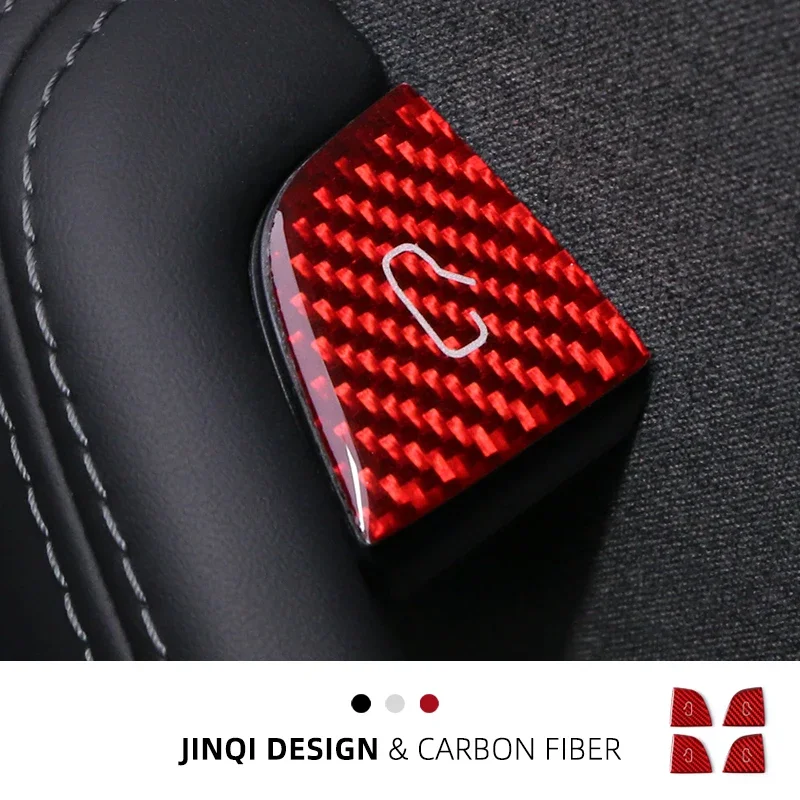 

Suitable for Tesla Huan new version model3 door switch button protector modely carbon fiber interior modification