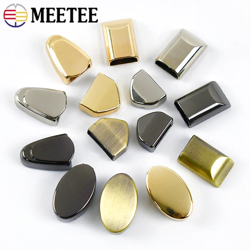 10-30Pcs Metal Zipper Stopper with Screw Bag Zip Tail Clip Buckles Cords Lock Stoppers Zips End Clips