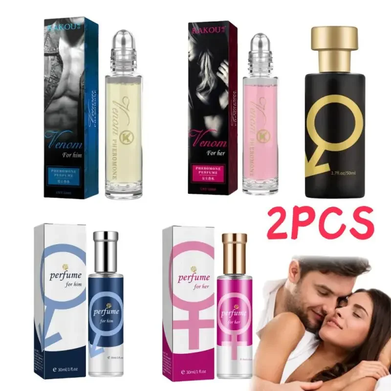 2PCS 50ml Fascino Fragranza Fragranza romantica Palla Profumo Feromoni Codice anima Profumo sexy per uomini Donne Forniture sessuali