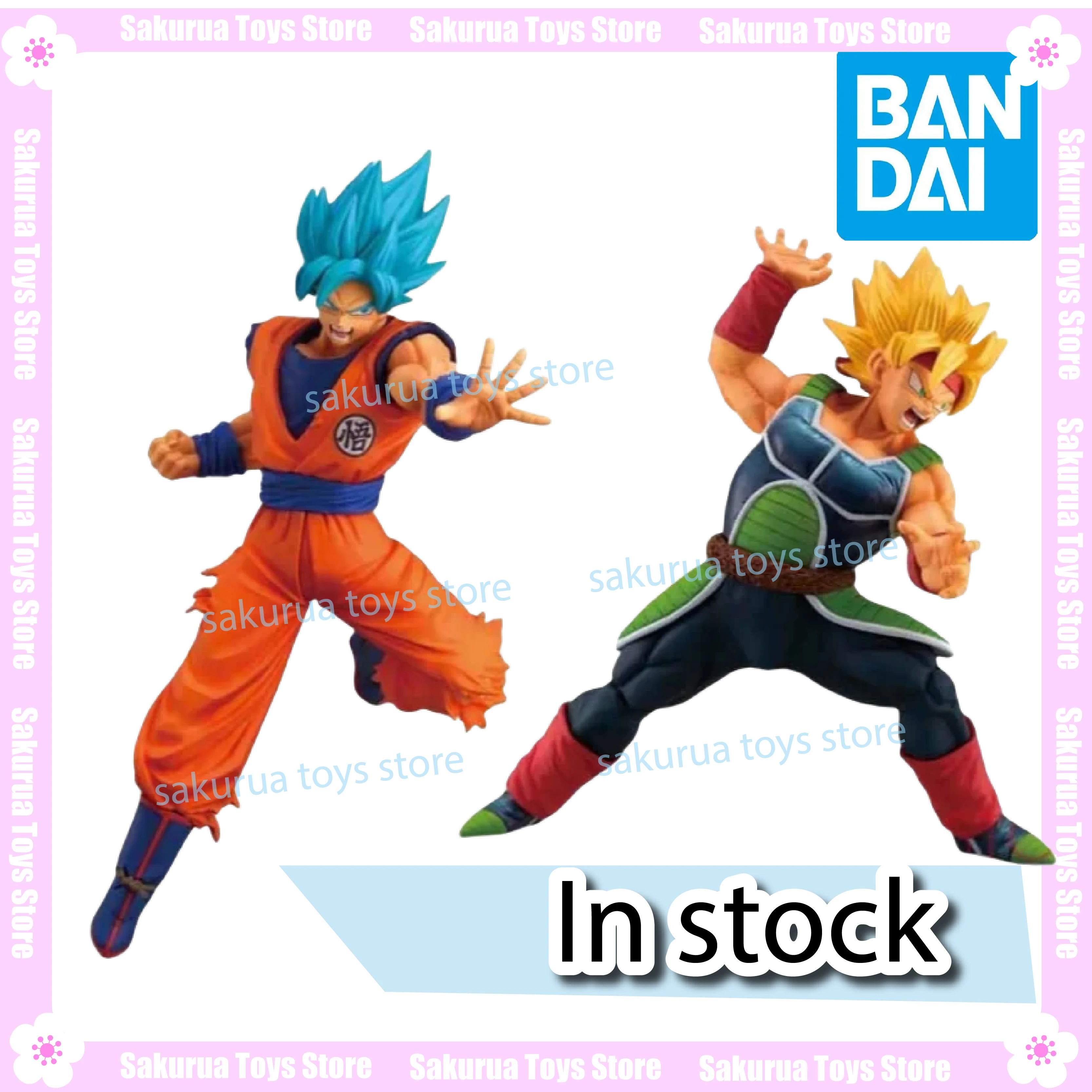 En stock, Bandai Dragon Ball, Biographie de super guerrier, Super Saiyan, Badak, Super Blue Sun Wukong, cadeaux de collection de poupées d'action