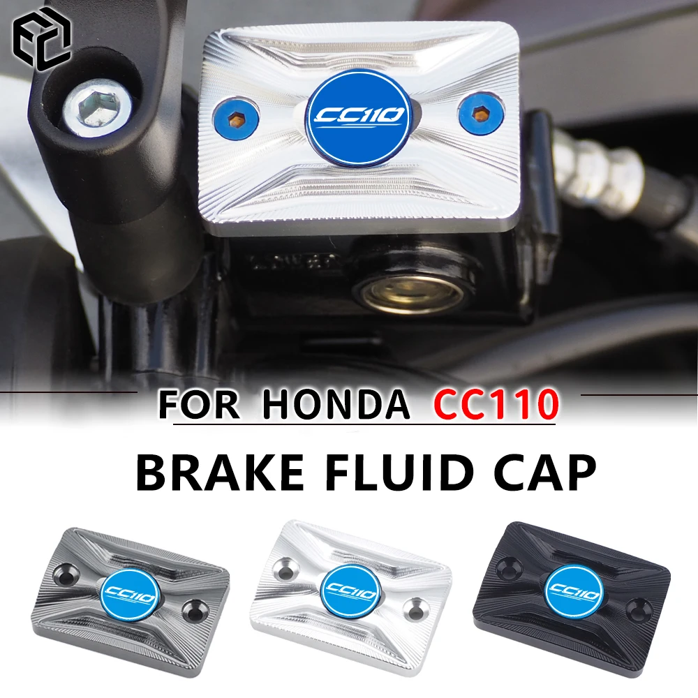

For HONDA CC100 CNC Brake Fluid Cap Master Cylinder Reservoir Front Brake Fluid Tank Oil Cup Cap Motorcycle Accessories