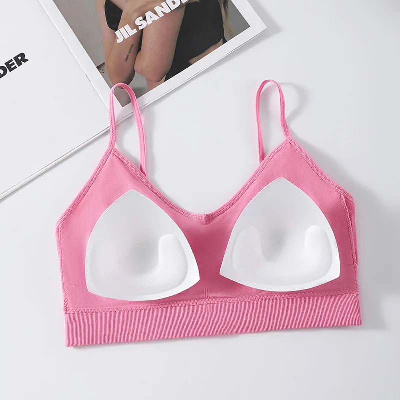 Seamless Padded Bras For Women Wire Free Brassiere Sports Underwear Comfort Bralette Crop Top Female Sexy Lingerie Intimates