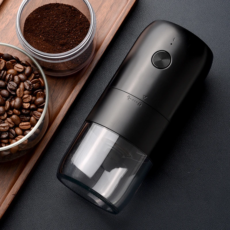 Electric Coffee Bean Grinder Automatic Portable Grinding Machine Adjustable Coarseness USB Rechargeable Coffee Beans Grinder