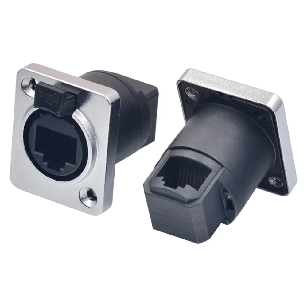 Waterproof RJ45 Network Connector Network Cable Holder with Rubber Cover RJ45 Crystal Plug High-quality IP65