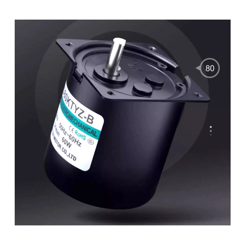 

60W small permanent magnet synchronous AC motor 110V 220V CW/CCW electric gear reduction high torque motor eccentric shaft