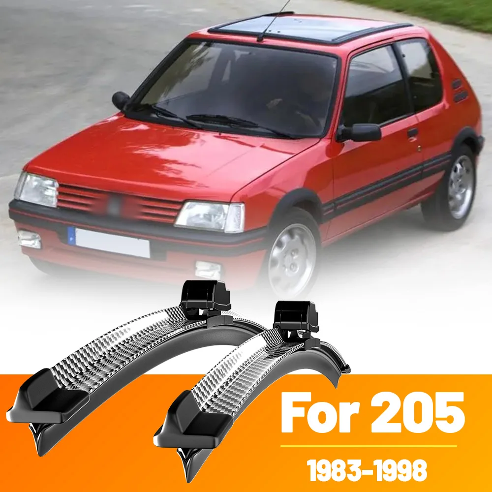 2 Stück Frontscheibenwischerblätter aus Kohlefaser für Peugeot 205 1983-1998 1984 1987 1990 1991 1996 1997