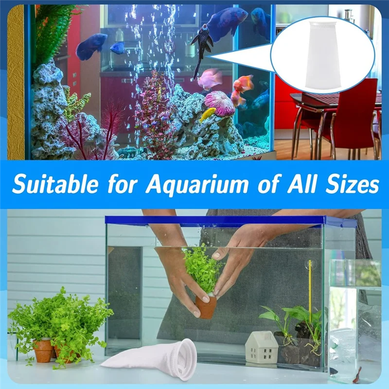 

B62B-16 Pack 4 Inch Ring Filter Socks 200 Μm Aquarium Filter Bags Forsump/Overflow Fortank Sump Saltwater Freshwater