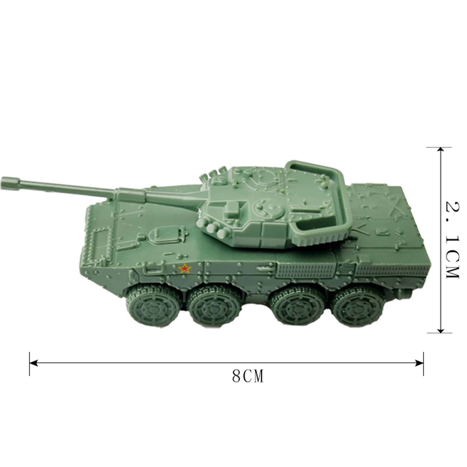 1:144 Scale 4D Tank Model Building Kits Military Assembly Educational Toys Armored Vehicle Collectible Gifts for Children