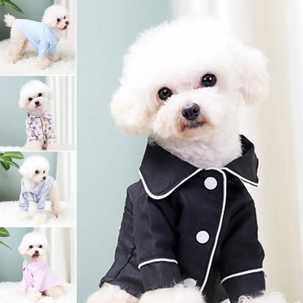 

Cute Print Dog Clothes Lightweight Soft Pet Print Shirt Breathable Pet Pajamas for Small Dog Cat